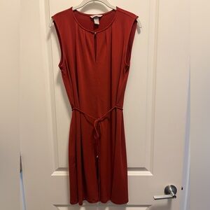 H&M Rust Sleeveless Dress